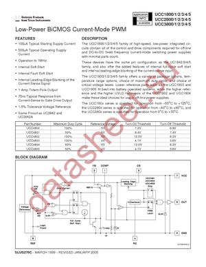 UCC2800N datasheet  